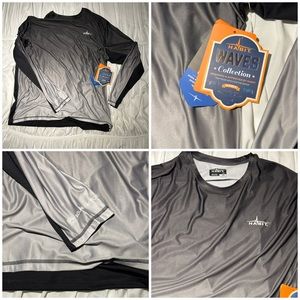 Men’s Habit NWT Performance Tee sz L Multi Color: Lunar rock phantom and black